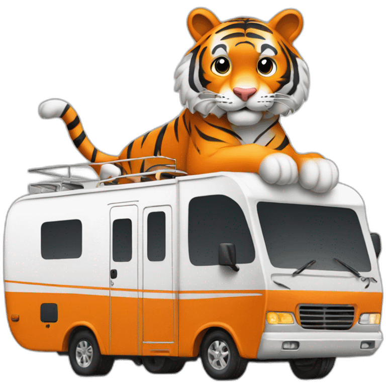 Clemson-tiger-driving-a-class-a-rv emoji