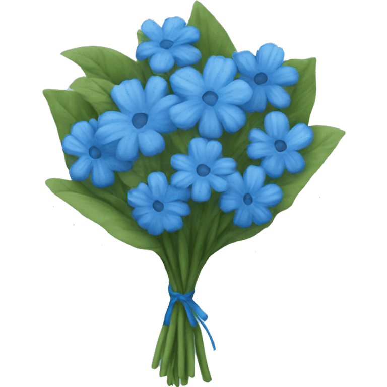 blue Bouquet  emoji