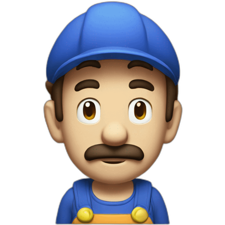 weak skinny mario emoji