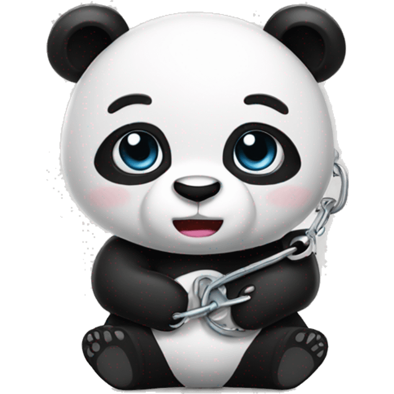 panda handcuffed  emoji