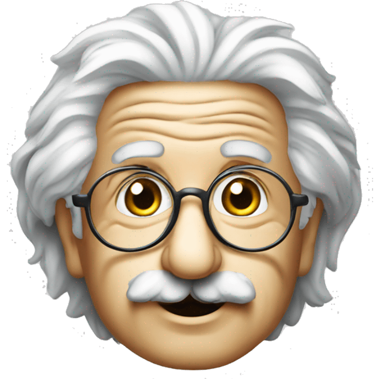 albert einstein fancy glasses emoji