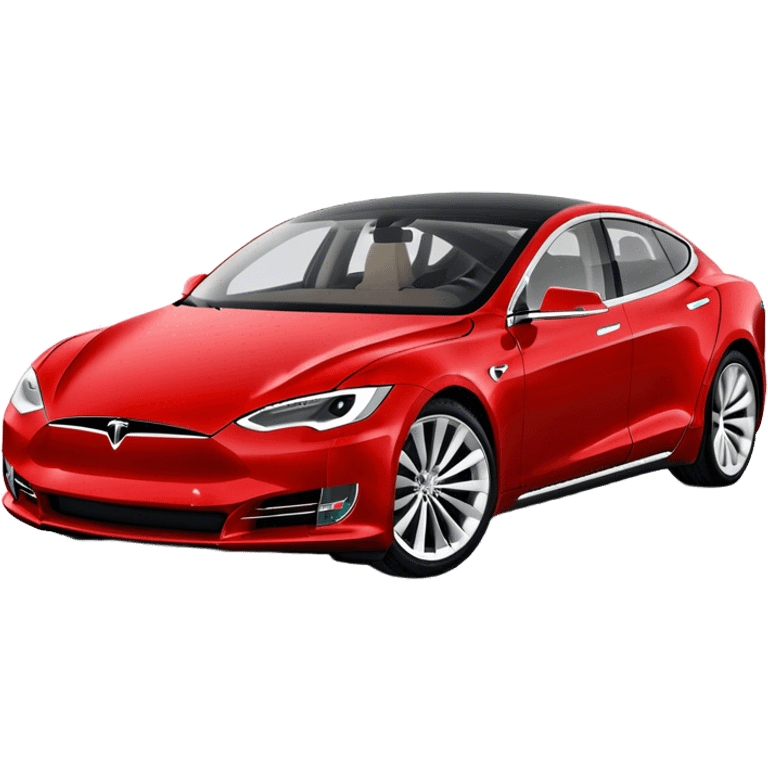 Tesla Model S - Tesla (Model Year: 2022) (Iconic colour: Red) emoji