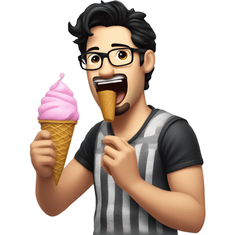 Markiplier eating ice cream  emoji