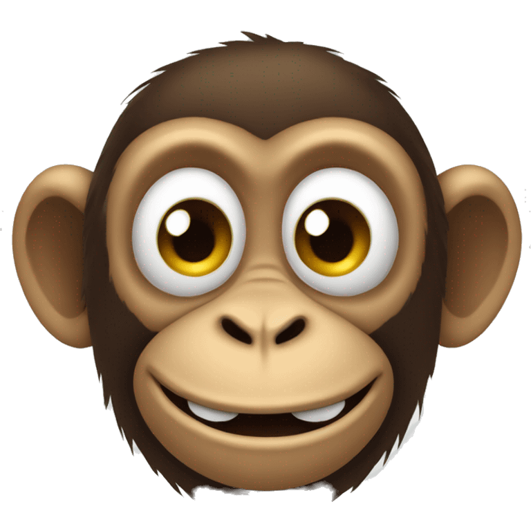 Silly monkey liking emoji