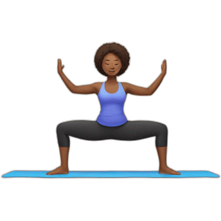 Yoga workout emoji