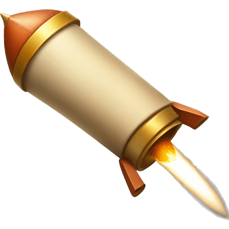 scroll on rocket emoji