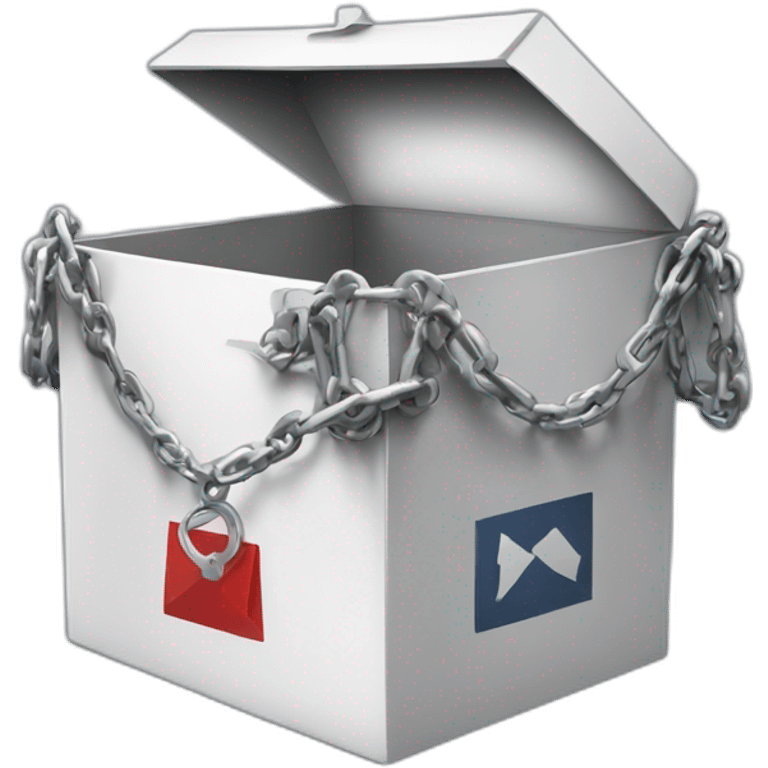 ballot box in chains sad emoji