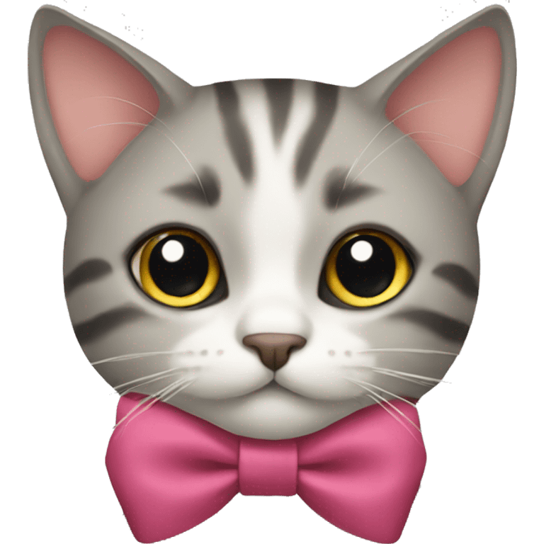 cat with a bow emoji