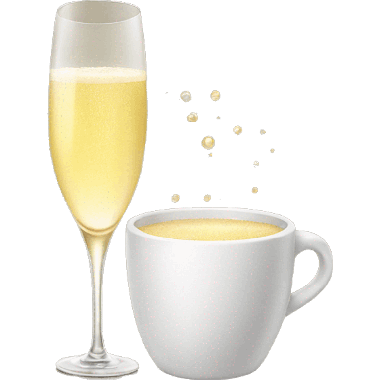 CUP OF CHAMPAGNE emoji