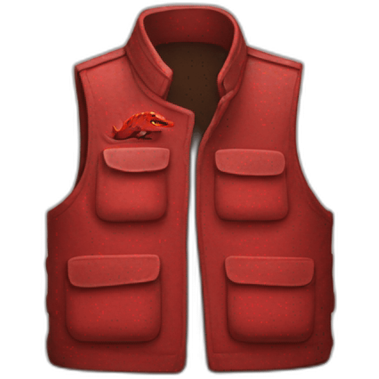 Red bar on a vest godzilla emoji