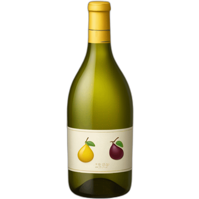 botella de vino amarilla emoji