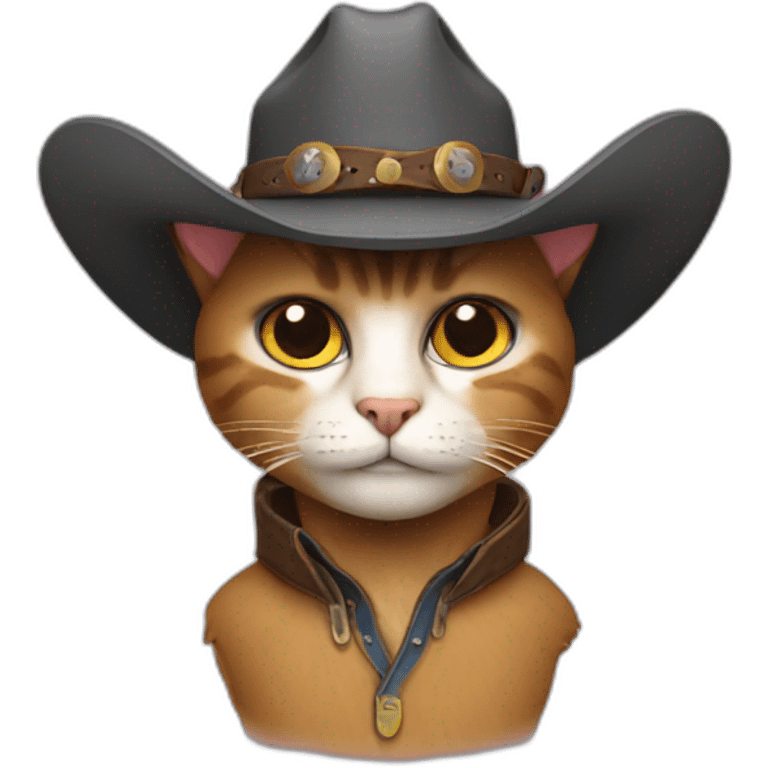 Cat cowboy emoji