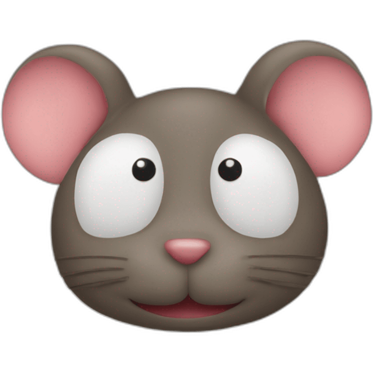 Souris nez rouge emoji