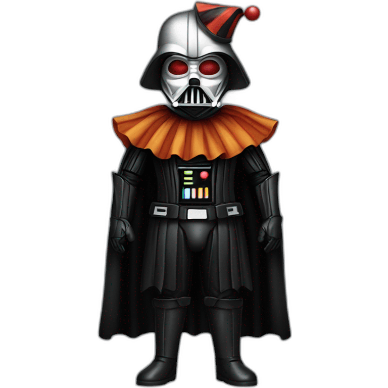 Darth Vader dress as clown emoji