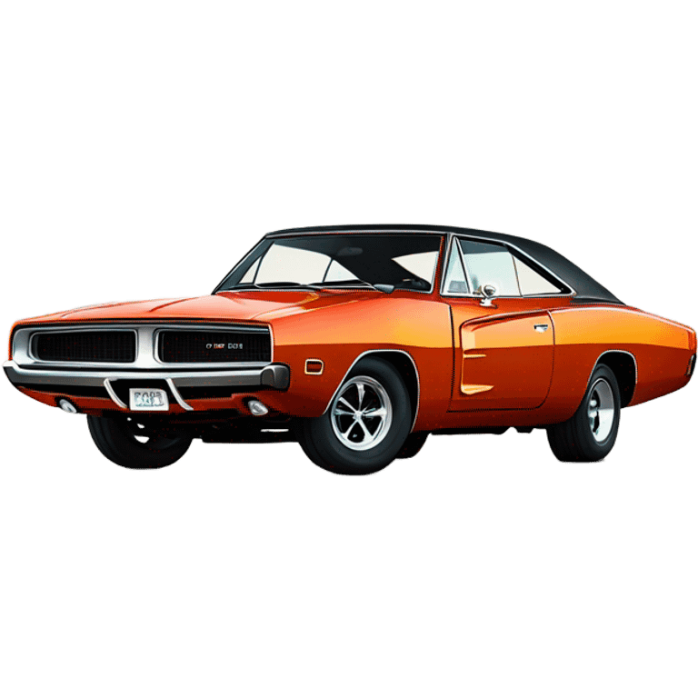 1968 dodge charger  emoji