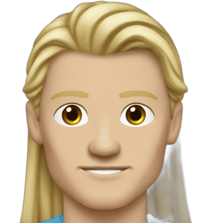 erling haaland, man city, soccer, long hair emoji