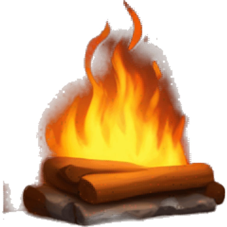 Cozy fire place  emoji