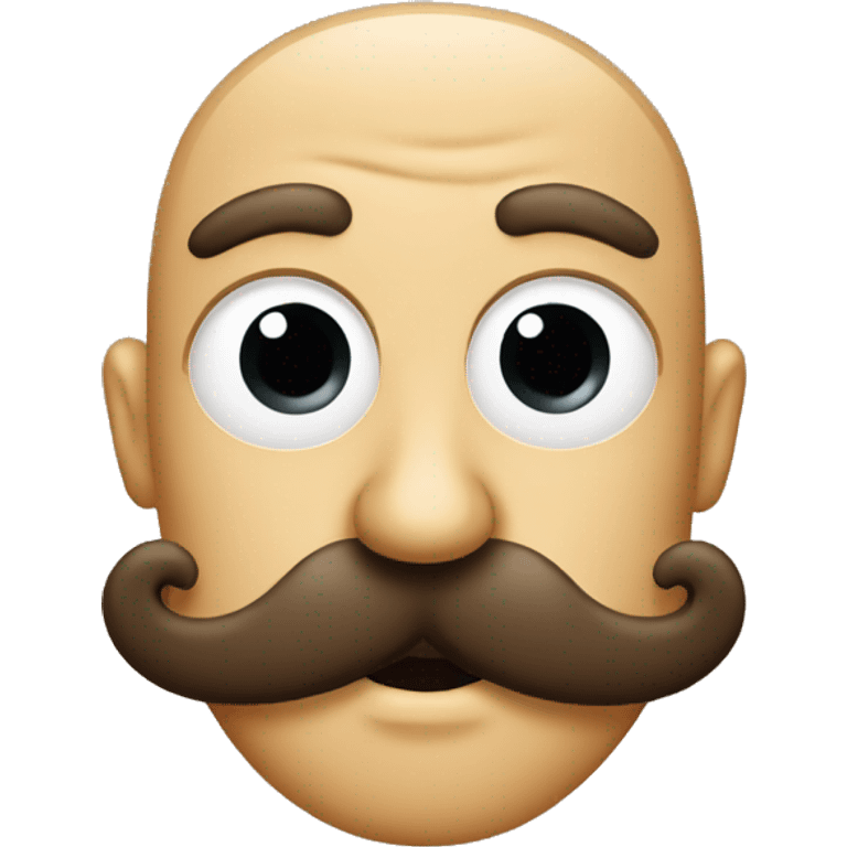 Curly moustache emoji emoji