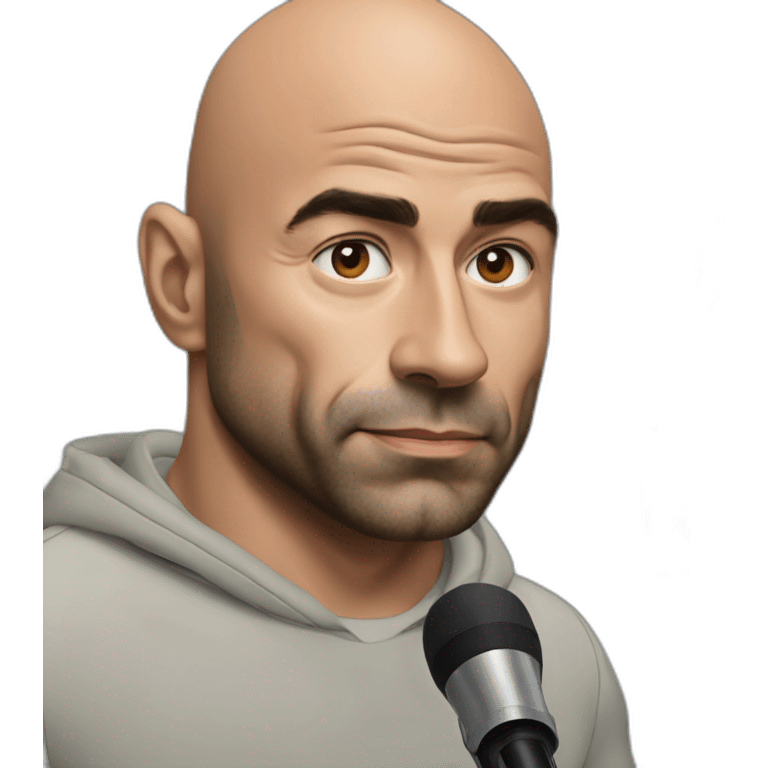 Joe Rogan podcast with a microphone emoji