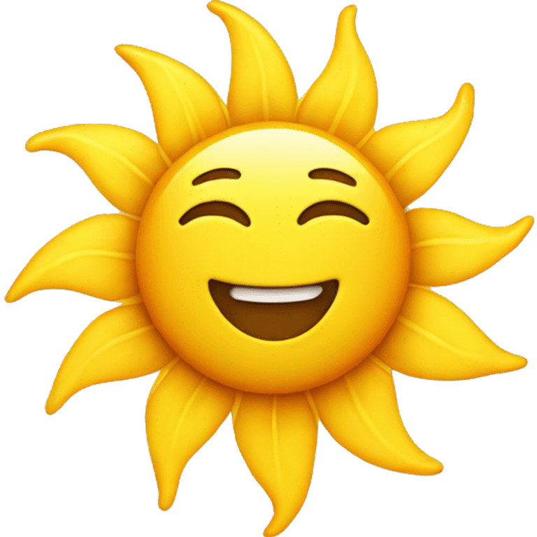 A happy sun emoji emoji