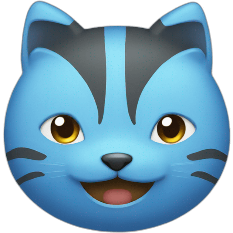 Chat bleu emoji