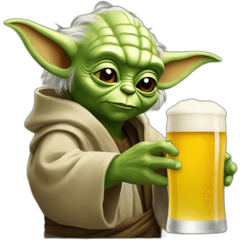 Yoda-drink-beer emoji