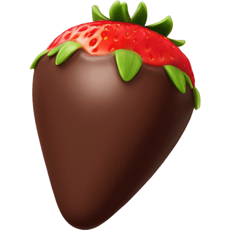 chocolate covered strawberry emoji