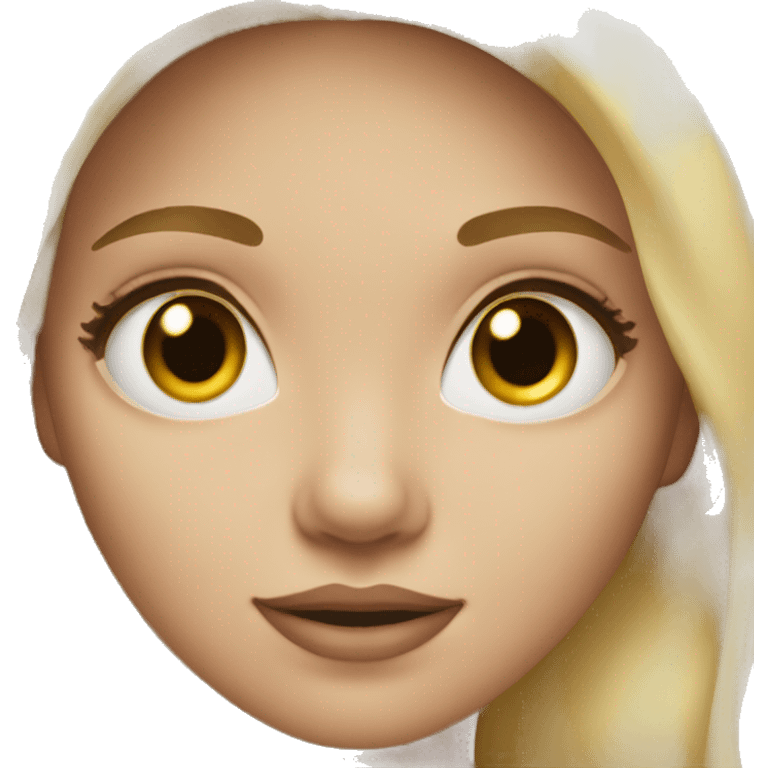 Winter Blonde girl with hazel eyes  emoji