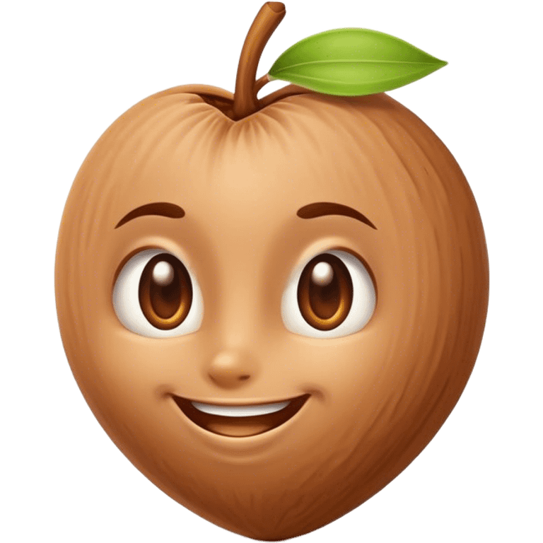 almond with face emoji