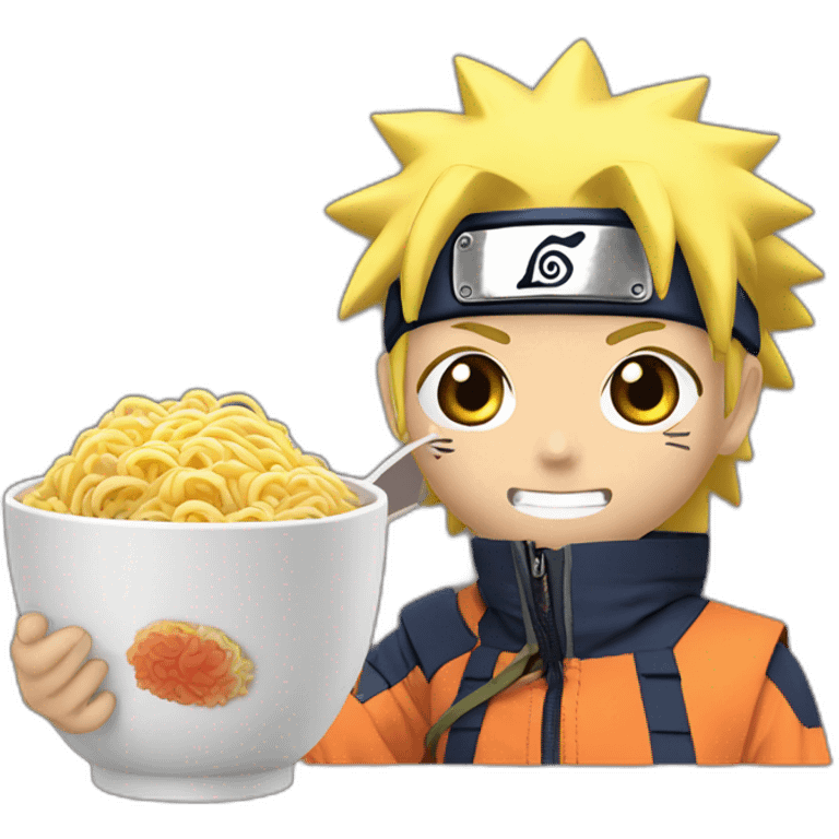 Naruto qui mange des ramen emoji