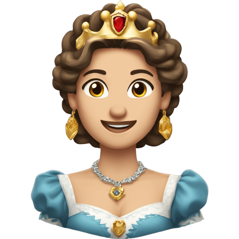 Una leon  fuerte rugiendo ,  alegre y elegante de pcon corona de brillo de Reyna  emoji