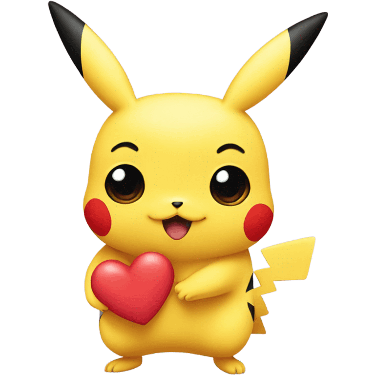 Pikachu Heart Eyes  emoji