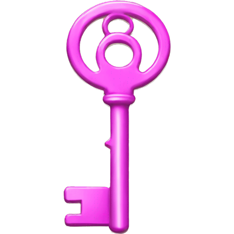 Pink key  emoji