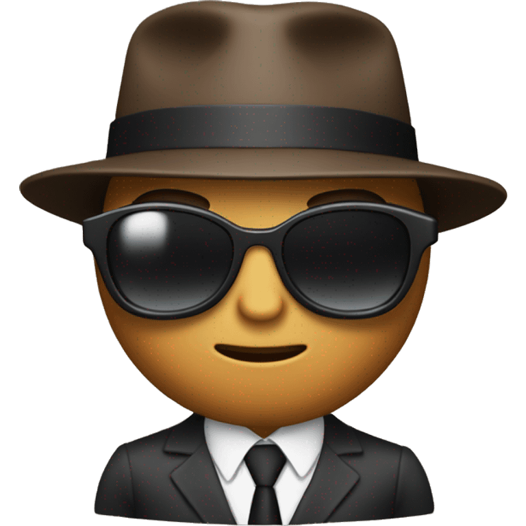 brown suit mafia with bazooka and sunglasses emoji