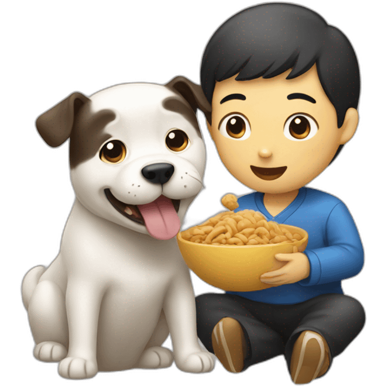 chinese person eating a dog emoji