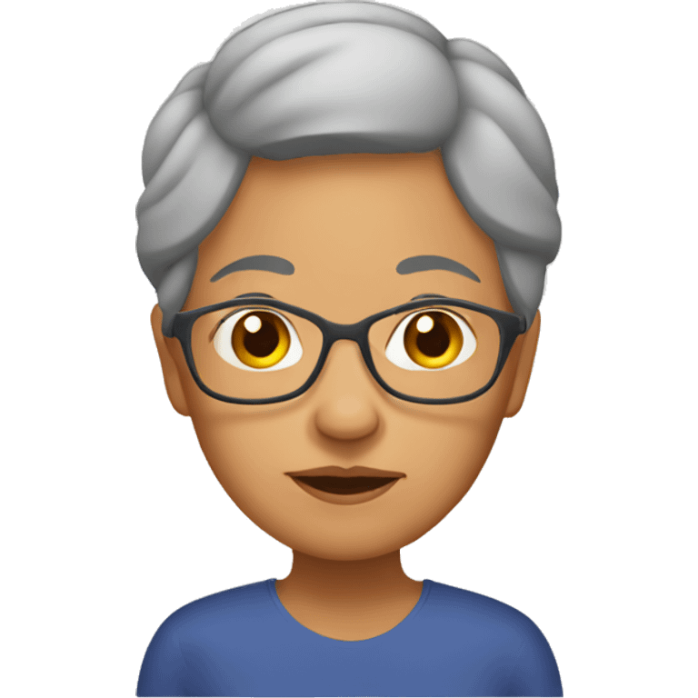 filipino grandmother emoji without glasses emoji