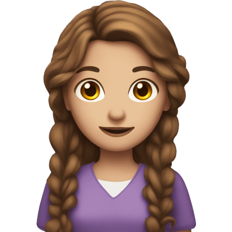 A girl with brown hair and a magic wand emoji