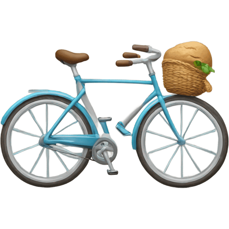 bicycle saying goodbye emoji