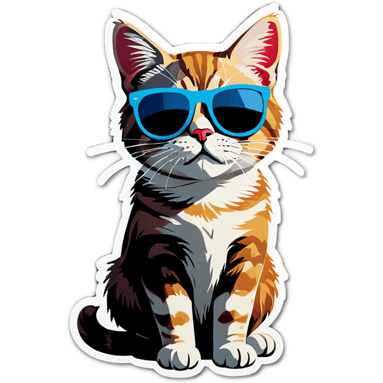 Cat with sunglasses emoji