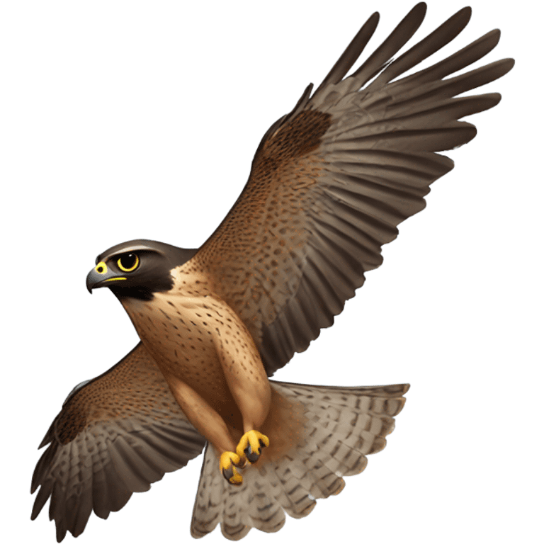 Falcon flying emoji