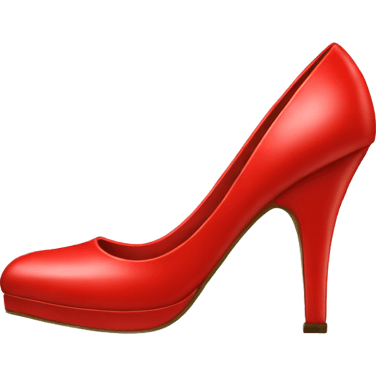 Red high heel shoes emoji