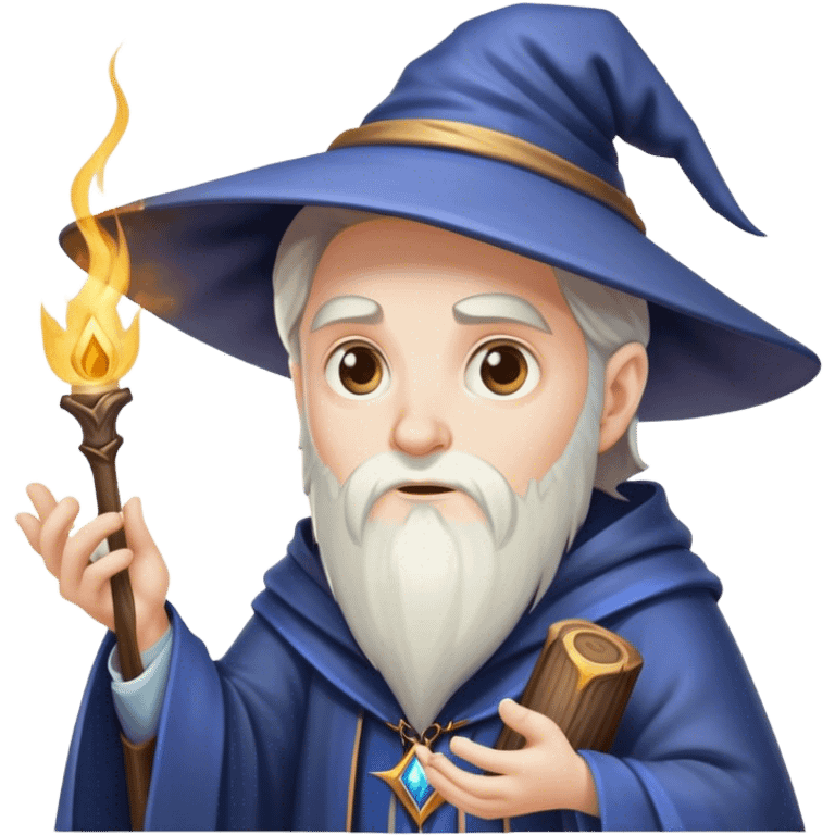 Wizard casting spells emoji