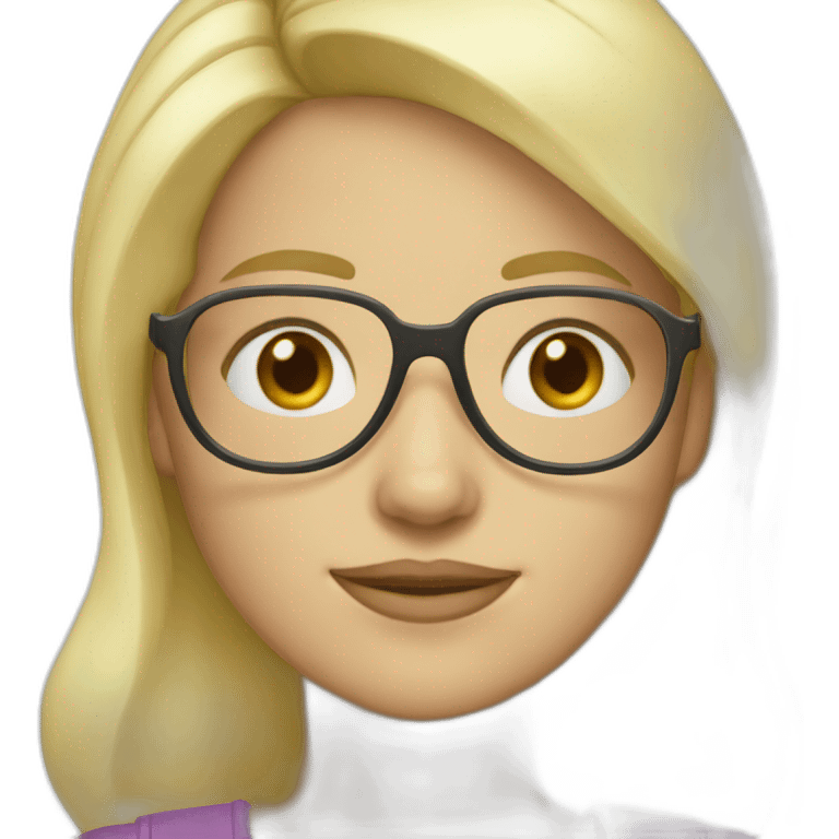 blonde-haired-girl-with-the-glases-What? emoji