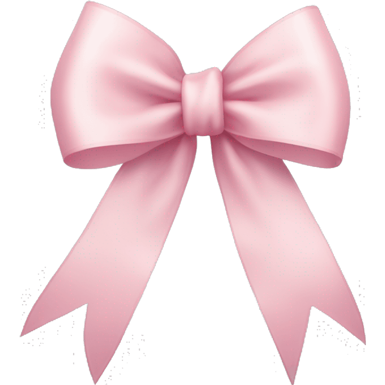 light pink ribbon bow emoji