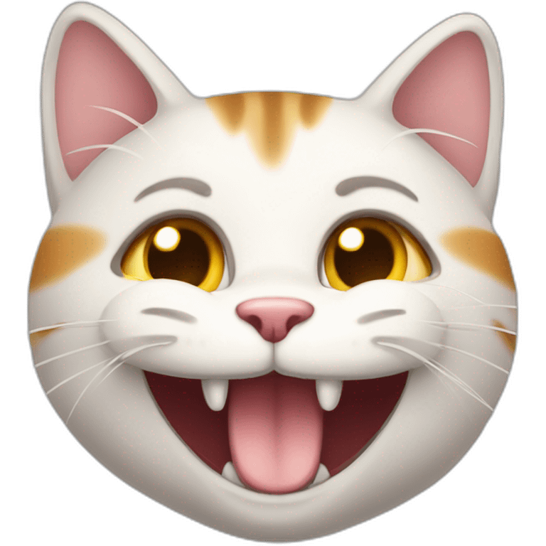 A happy cat emoji