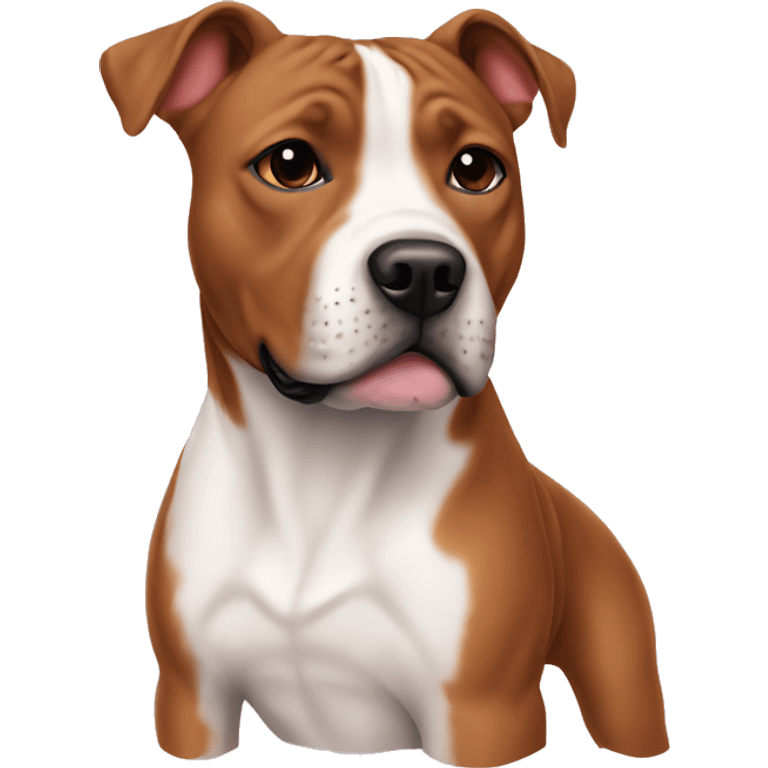 Staffordshire Terrier girl red emoji