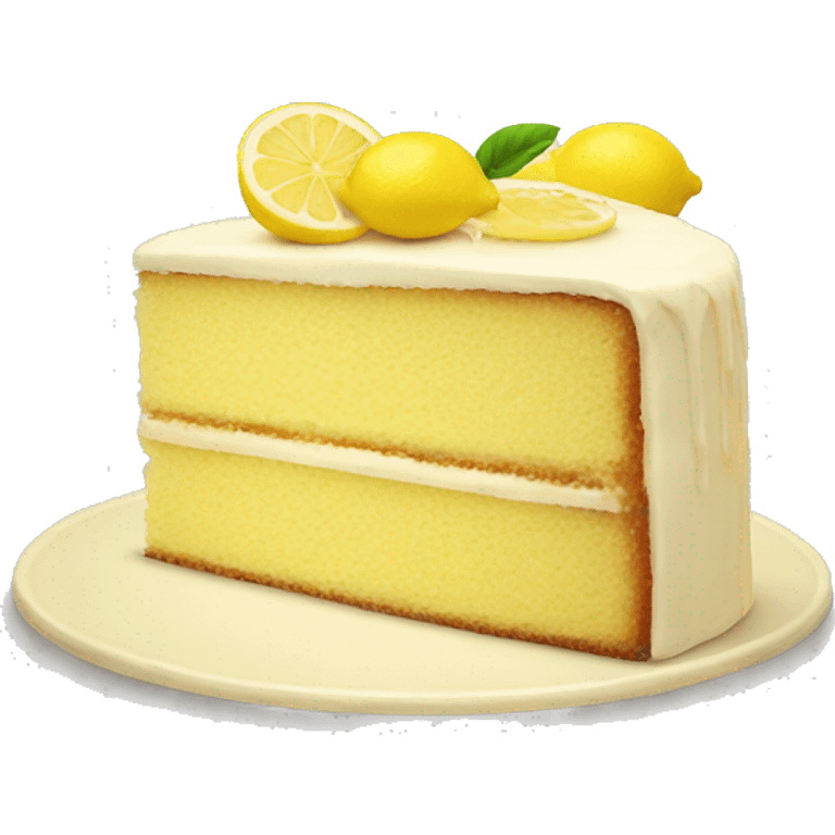 Lemon cake emoji