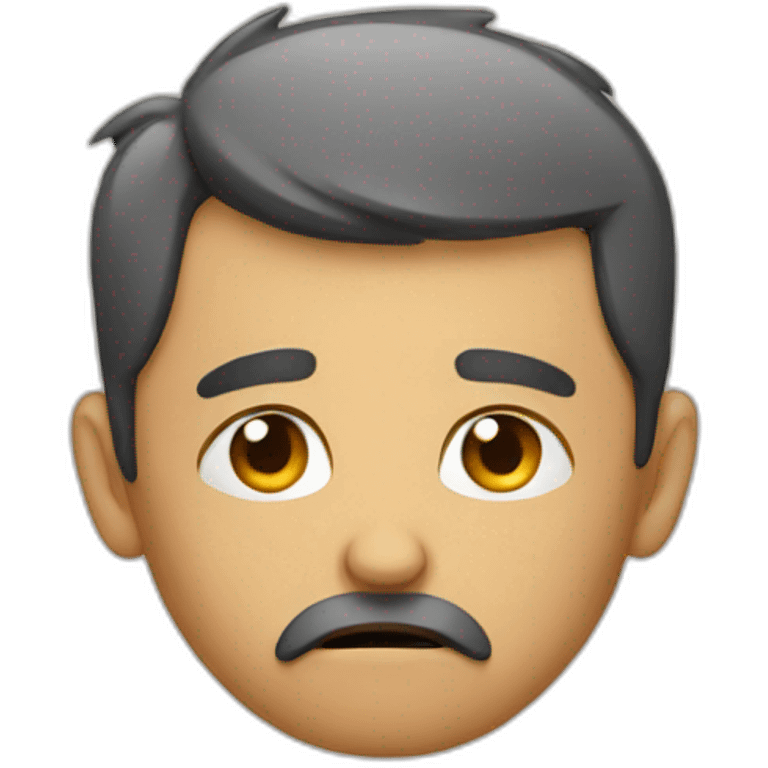 Bored man emoji