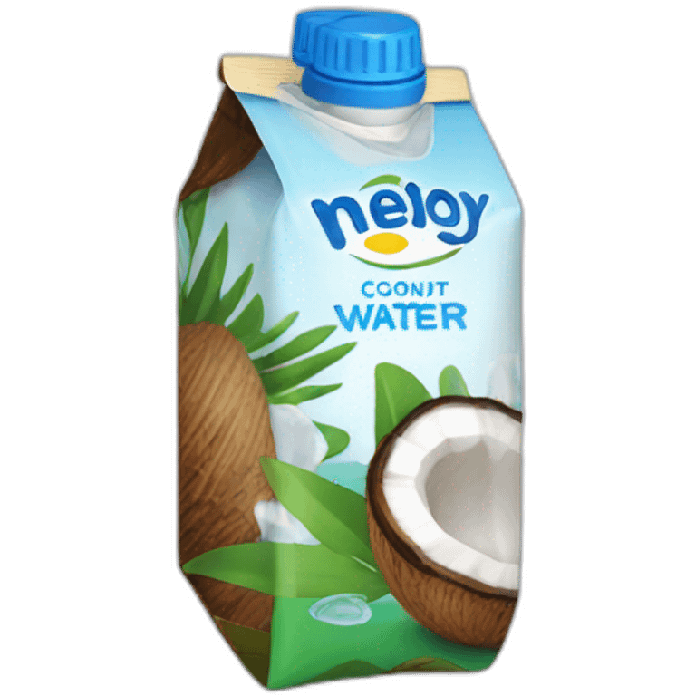 coconut water in a tetrapack emoji