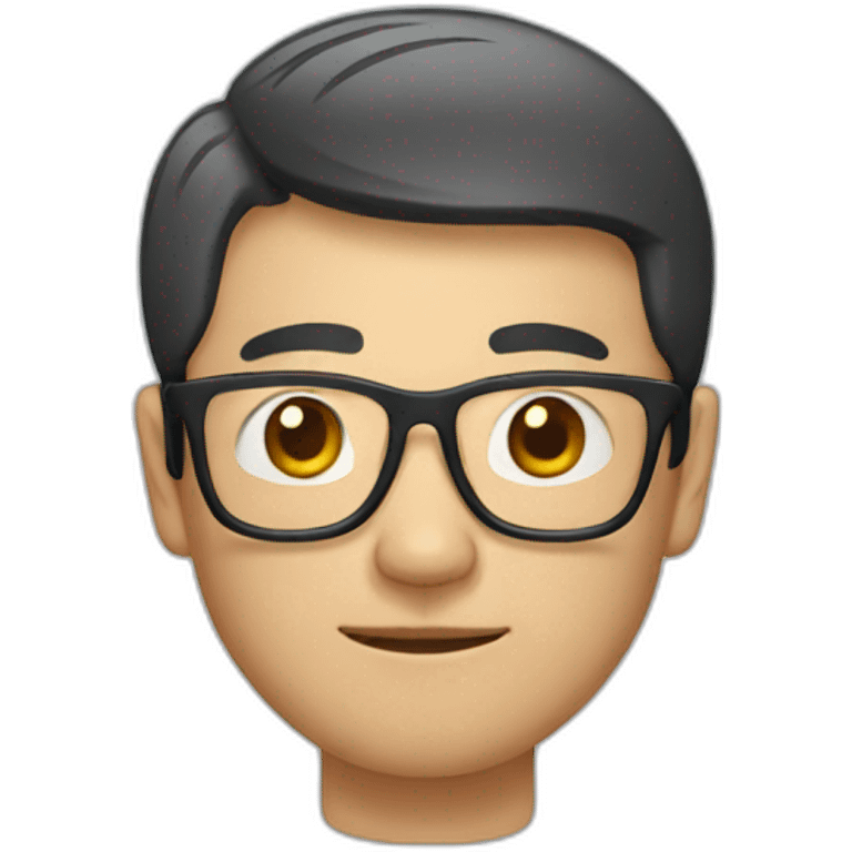 Chinese man with glasses emoji